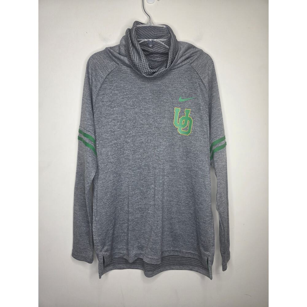Nike University Oregon Ducks cowl neck long sleeve shirt - medium